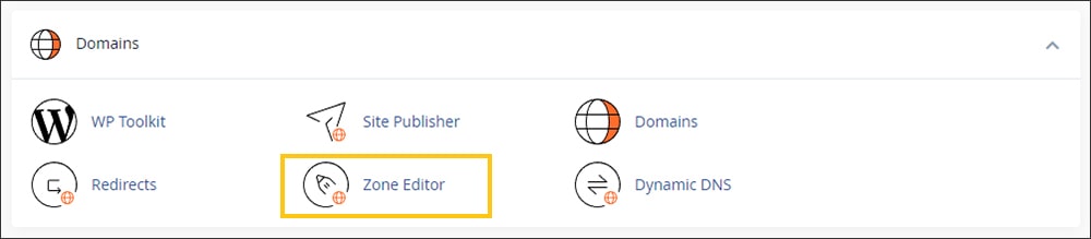 بخش Zone Editor کنترل پنل سی پنل بخش Zone Editor کنترل پنل سی پنل