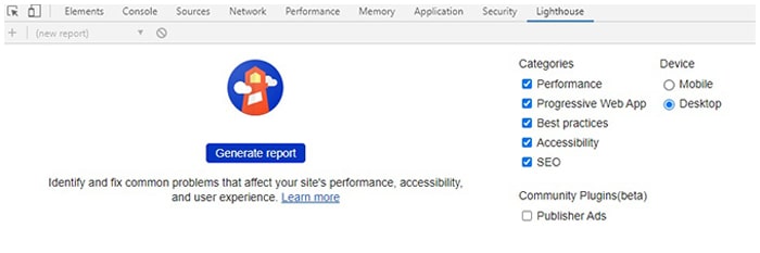 ابزار سئو Google LightHouse ابزار سئو Google LightHouse