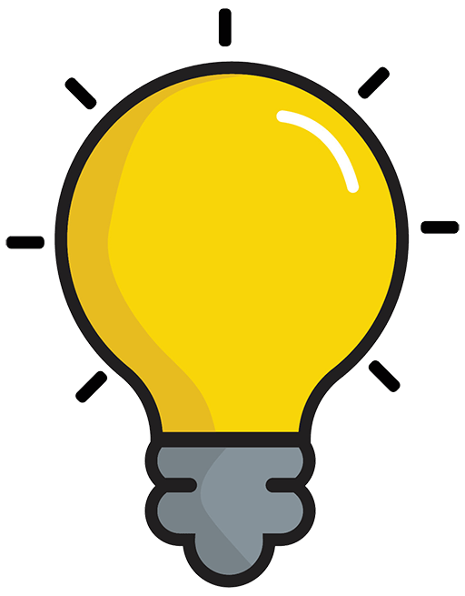 lamp idea min - فنابایت آیکون لامپ برای عبارت های نکته