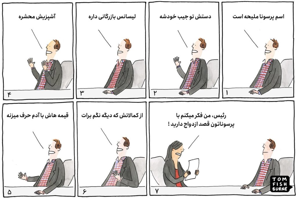 طنر ترسیم پرسونای مشتری طنر ترسیم پرسونای مشتری
