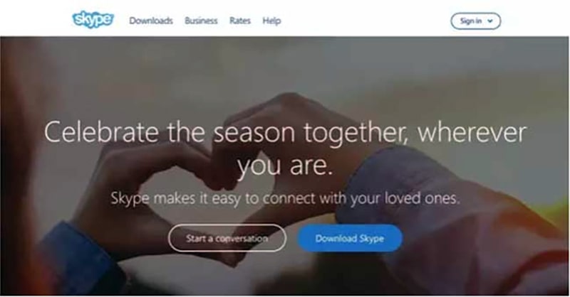Call To Action دعوت به عمل اسکایپ Call To Action دعوت به عمل اسکایپ