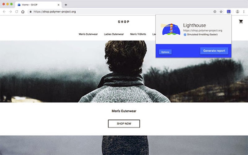 افزونه Lighthouse را از وباستور گوگل نصب کنید افزونه Lighthouse را از وباستور گوگل نصب کنید