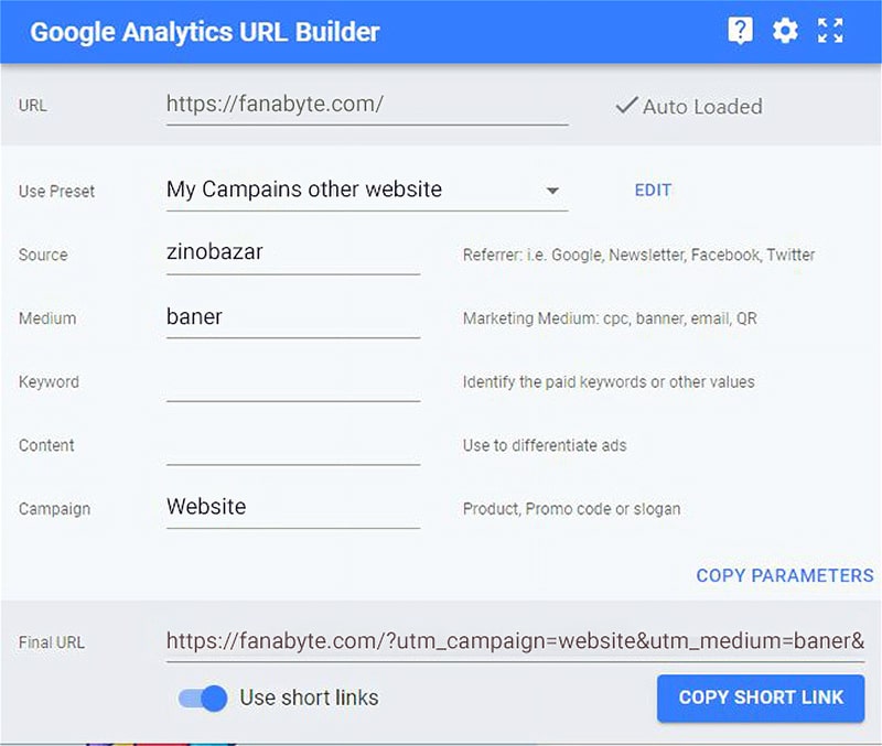 Google Analytics UTM URL Builder Google Analytics UTM URL Builder